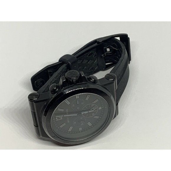 Michael Kors MK8152 Men\'s Black Silicone Analog Bl main image 4